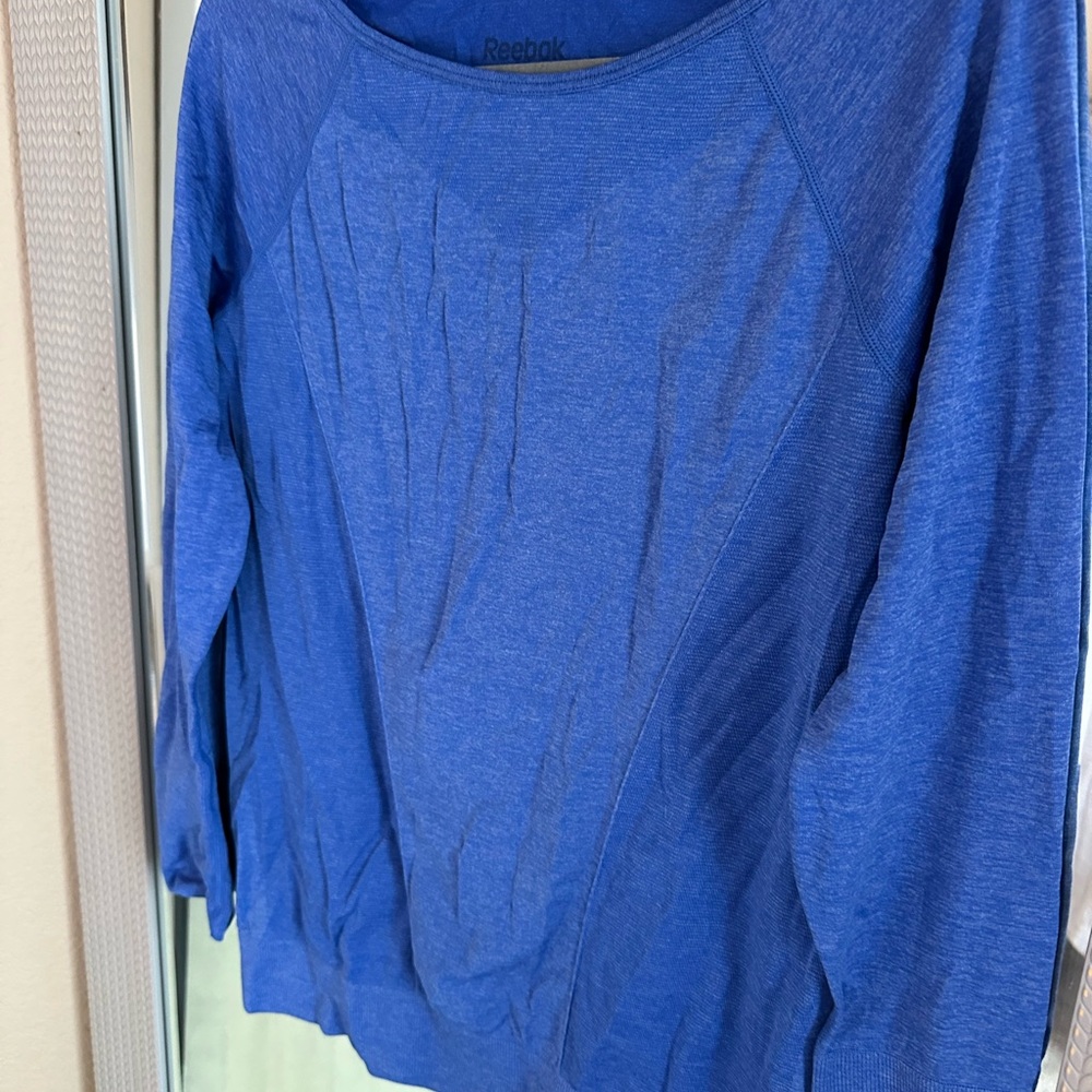 Reebok Blue Long Sleeve Top